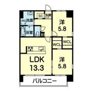 ライズ平成南の間取り画像