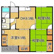 竹尾ハイツの間取り画像