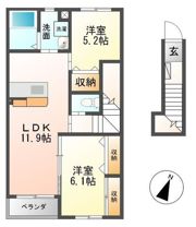 un jour C（アンジュールシー）の間取り画像