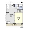 プランドール西市の間取り画像