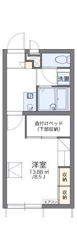 レオパレスオムの間取り画像