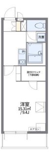 レオパレスビューヒルズテンの間取り画像