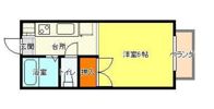 コスモクイーン北方の間取り画像