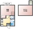 リューハイツの間取り画像