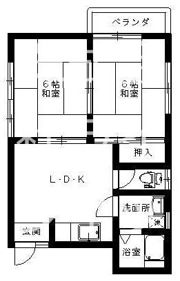 こぶしハイツの間取り画像