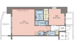 プレジオ梅田の間取り画像