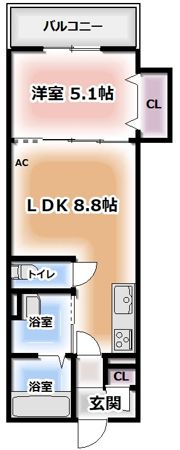 クリエオーレ中野の間取り画像