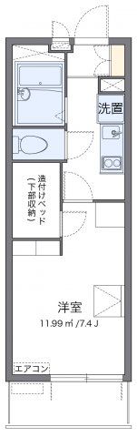 レオパレスガーデンハウス Wの間取り画像