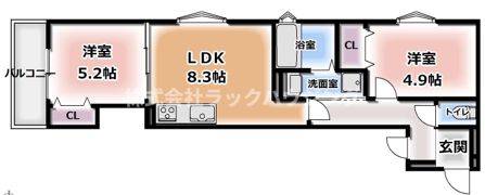 フォレストクリエオーレ上島町弐番館の間取り画像