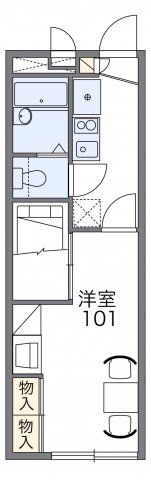 レオパレス西城の間取り画像