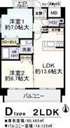 ラフィネ豊中南の間取り画像