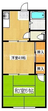 サンライフ松本D棟の間取り画像