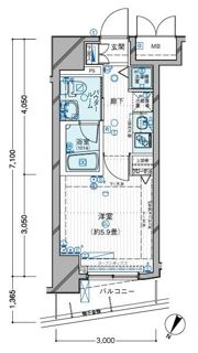 メインステージ目黒Ⅱの間取り画像