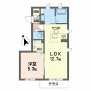 シャーメゾンフォーレ蔵本Ⅱの間取り画像