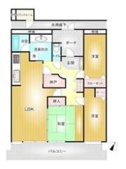 T-one MIYAHARA West Bの間取り画像