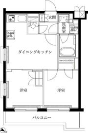 ルーブル蓮根弐番館の間取り画像