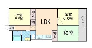 上野ハイツの間取り画像