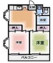 コーポ花水樹の間取り画像