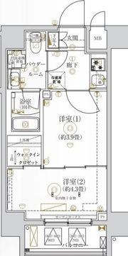 ガリシア亀戸の間取り画像