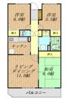 ペアシティ久喜参番館 412号室の間取り画像