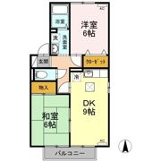 ヴィルヌーブ A棟の間取り画像