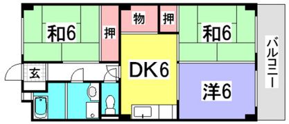 第3カジカワビルの間取り画像