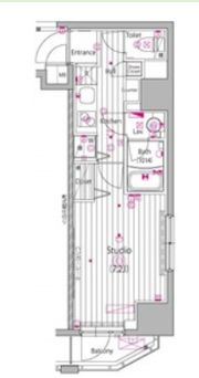 ガーラ・ステーション横濱関内の間取り画像