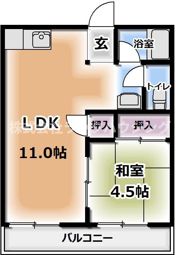 グリーンハイツさんわ A棟の間取り画像