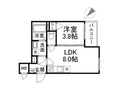 MAXIV CITY神戸鷹取 TREの間取り画像
