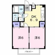 GREENハイツ赤地 Aの間取り画像