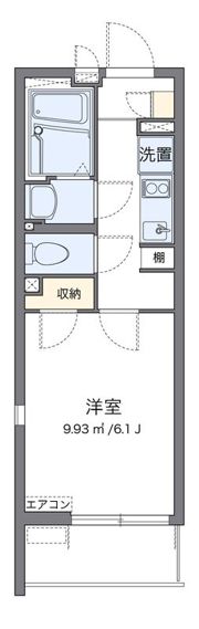 クレイノYK岡村の間取り画像