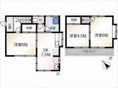 北野二丁目貸家Dの間取り画像