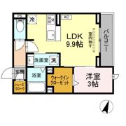 (仮称)D-ROOM二之宮の間取り画像