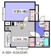 ローズマンション（A-001）の間取り画像