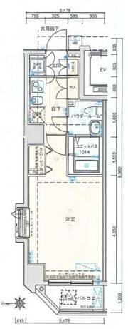 バージュアル新御徒町の間取り画像