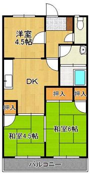 コーポ松尾 A棟の間取り画像