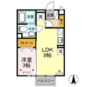 エスポワール A/Bの間取り画像