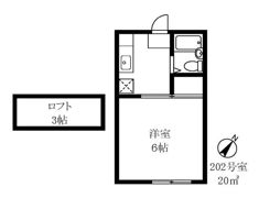 フラット林の間取り画像