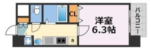 プレサンス上町台東平の間取り画像