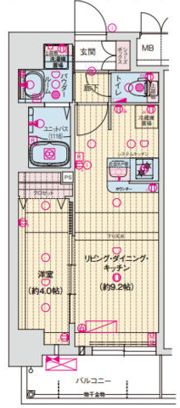 ソルテラスOSAKAJO ESTの間取り画像
