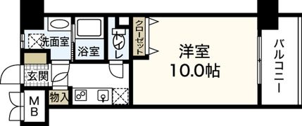 コンフォート東白島の間取り画像