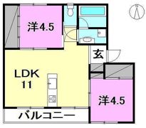 ブリューメ・ハイム弐番館の間取り画像