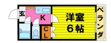 ハイツ山口の間取り画像