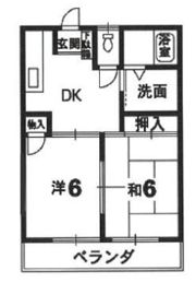 オリーブハイツの間取り画像