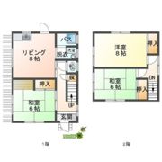 己斐大迫戸建（奥側）の間取り画像