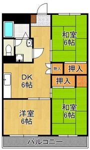 アヴィニール金田IIの間取り画像