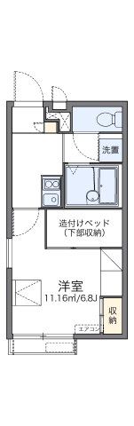 レオパレスサザンガーデン寺田Ⅱの間取り画像