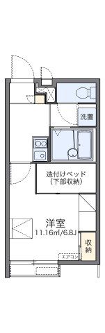 レオパレスサザンガーデン寺田Ⅱの間取り画像