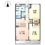 ヒーリングカーサBの間取り画像
