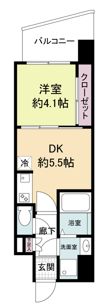 セレニテ難波ミラク参番館の間取り画像